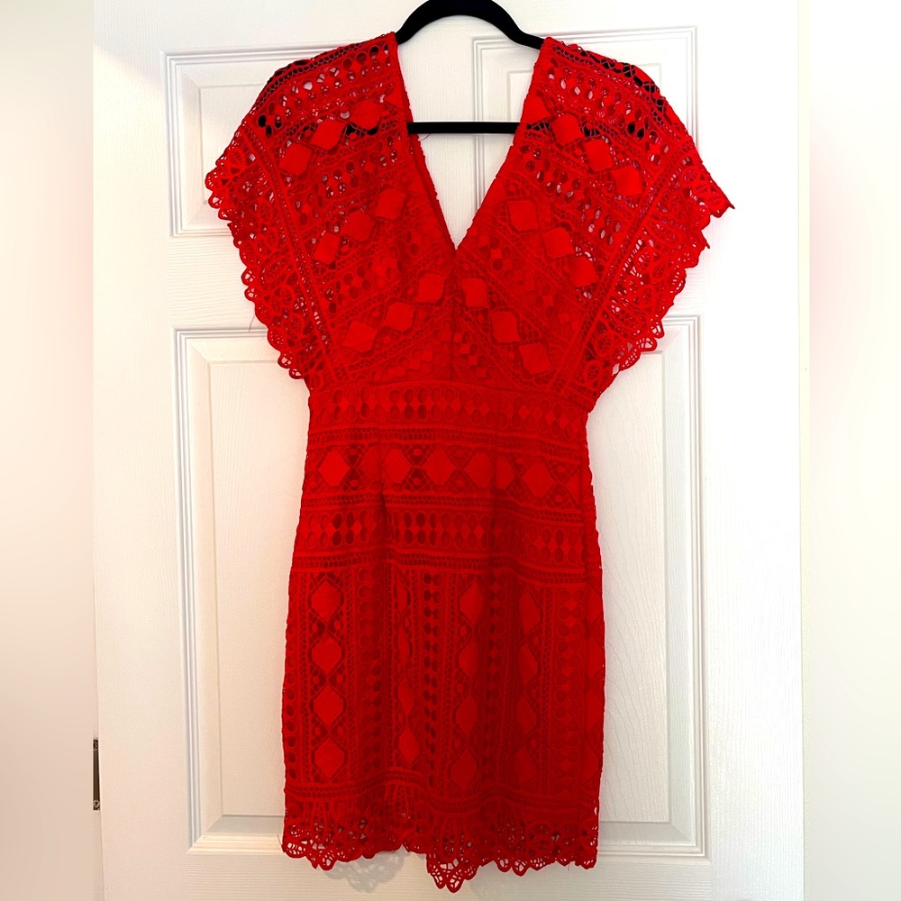Lulus red mini dress
